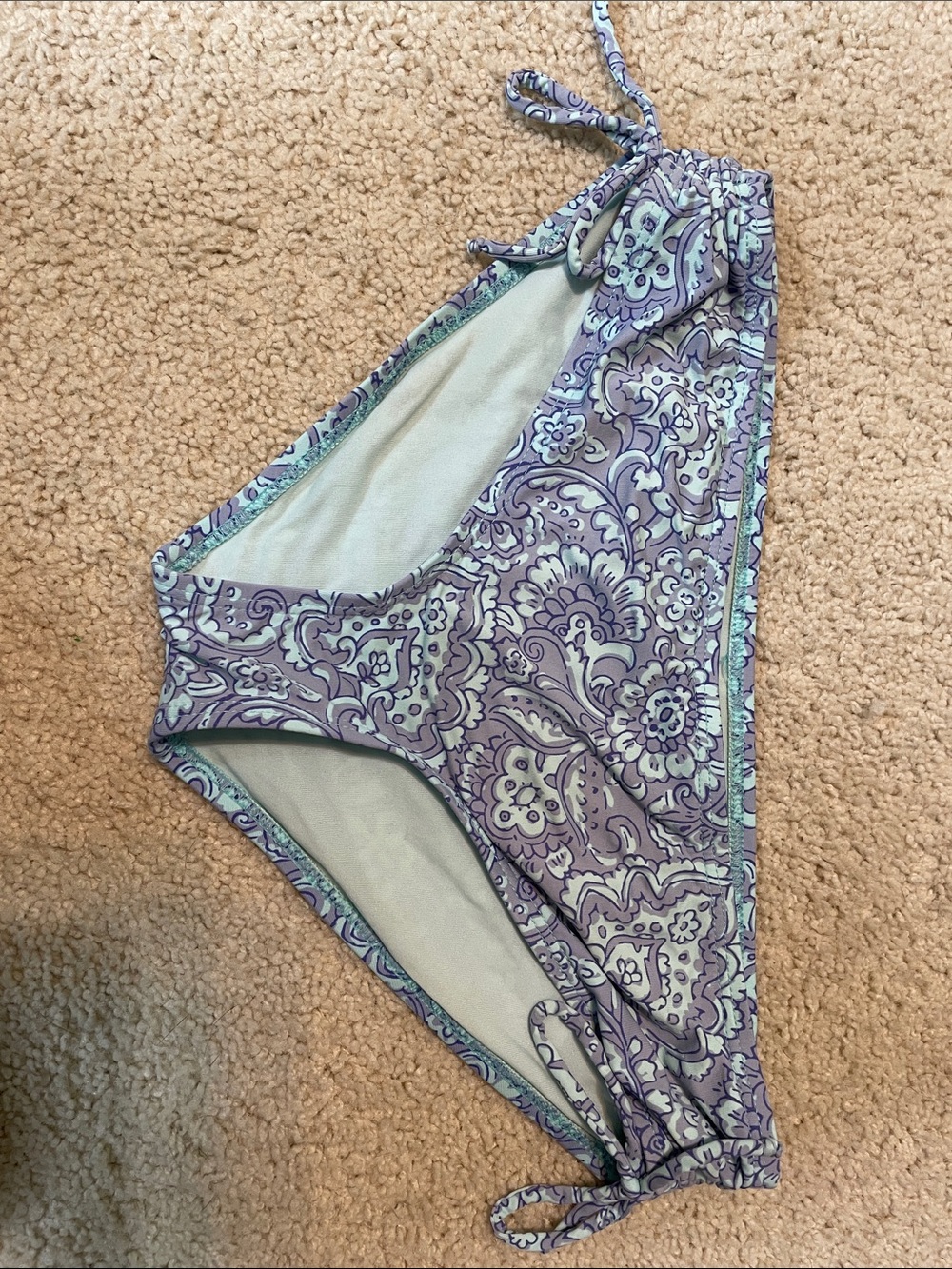 Purple Paisley Bikini Bottoms